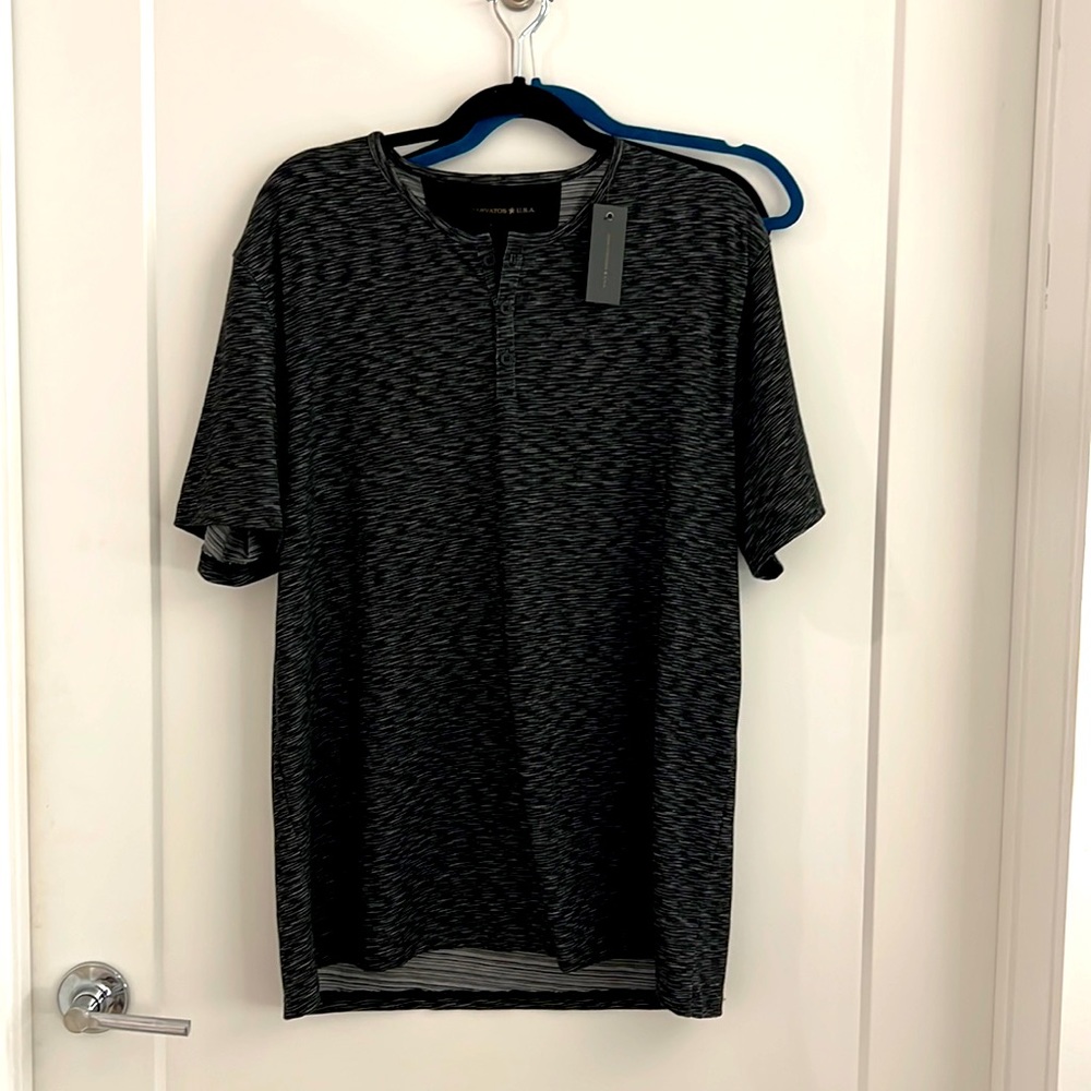 John Varvatos short sleeve henley NWT XL